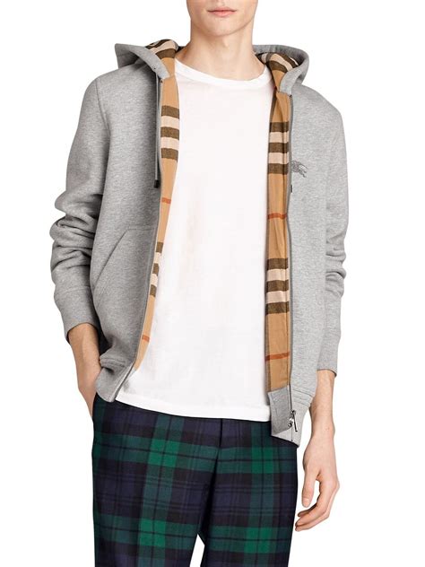 burberry mens crewneck|grey Burberry zip up hoodie.